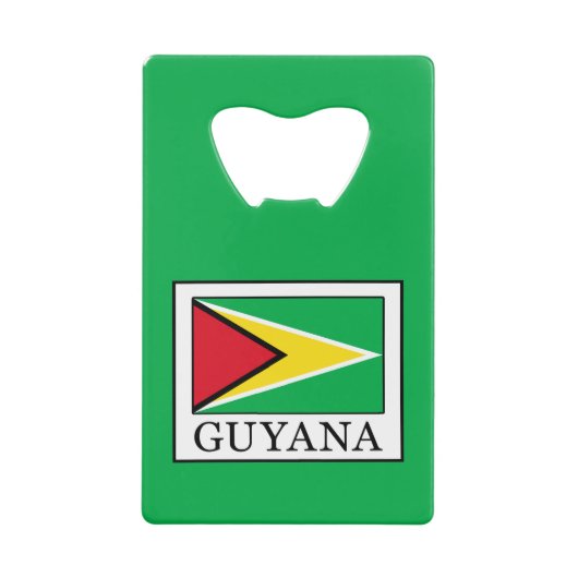 Guyana Creditkaart Flessenopener (Voorkant)
