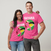 Guyana Cricket Fans Guyanese Vlag Cricket Speler T-shirt (Unisex)