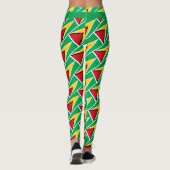 GUYANA Custom Text VOER JE EIGEN RACE-vlag UIT Leggings (Achterkant)