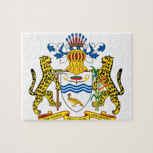 guyana embleem legpuzzel (Horizontaal)