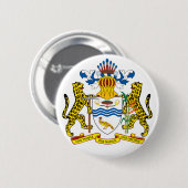 guyana embleem ronde button 5,7 cm (Voorkant /achterkant)