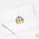 guyana embleem vierkante sticker (Envelop)