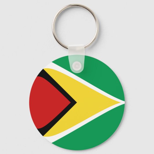 Guyana Fisheye Flag Sleutelhanger (Voorkant)