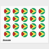 Guyana Fisheye Vlag Sticker (Vel)