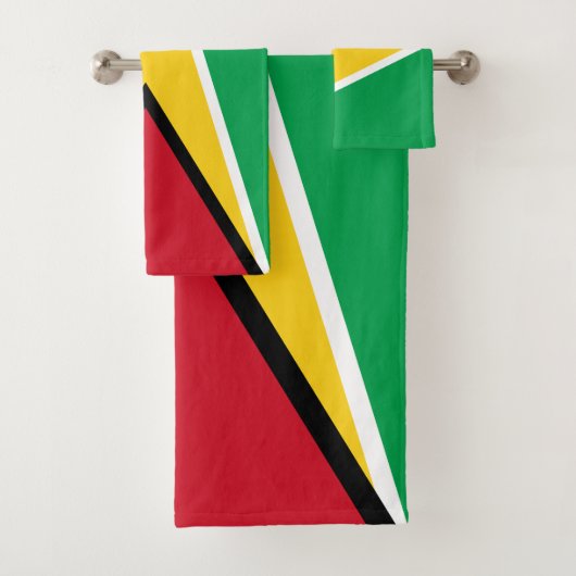 Guyana Flag Bad Handdoek (Insitu)