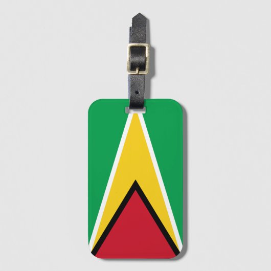 Guyana Flag Bagagelabel (Voorkant (verticaal))