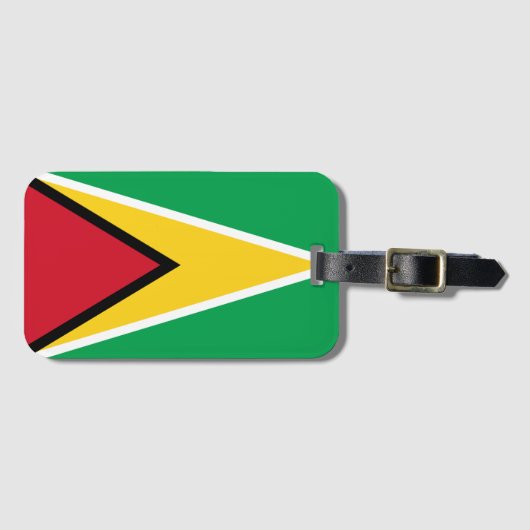 Guyana Flag Bagagelabel (Voorkant (horizontaal))