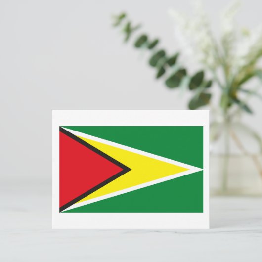 Guyana Flag Briefkaart (Staand voorkant)