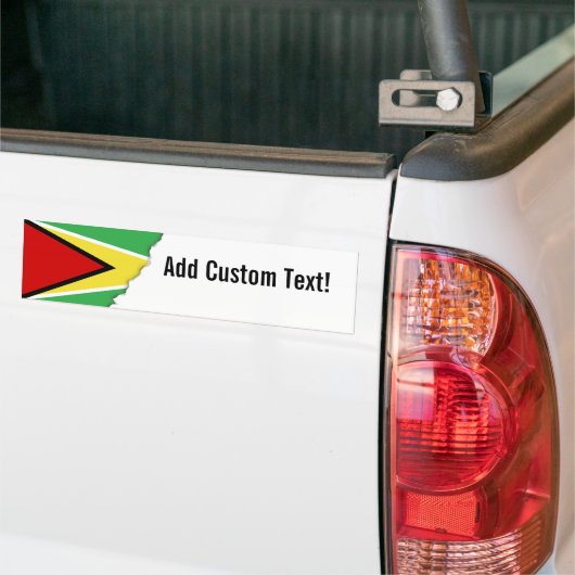 Guyana Flag Bumpersticker (Op Truck)