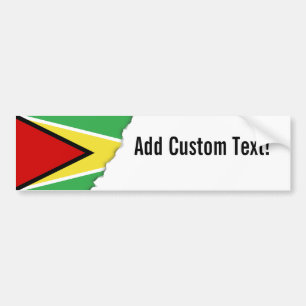 Guyana Flag Bumpersticker