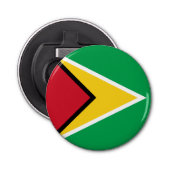 Guyana Flag Button Flesopener (Voorkant)