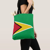 Guyana Flag Canvas tas (Dichtbij)