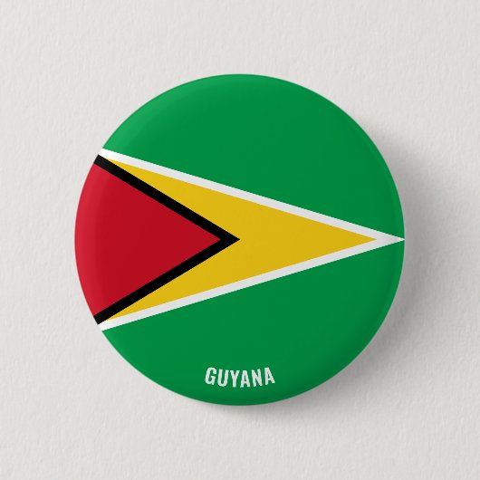 Guyana Flag Charming Patriotic Button (Voorkant)