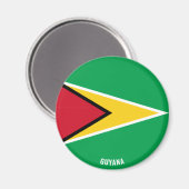 Guyana Flag Charming Patriotic Magnet (Voorkant / Achterkant)