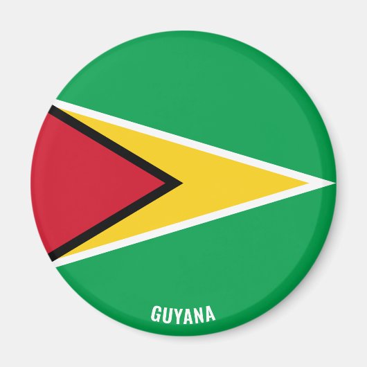 Guyana Flag Charming Patriotic Magnet (Voorkant)