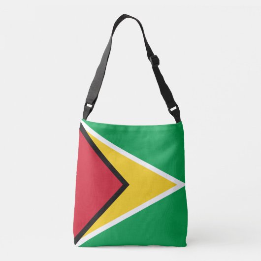 Guyana Flag Crossbody Tas (Achterkant)