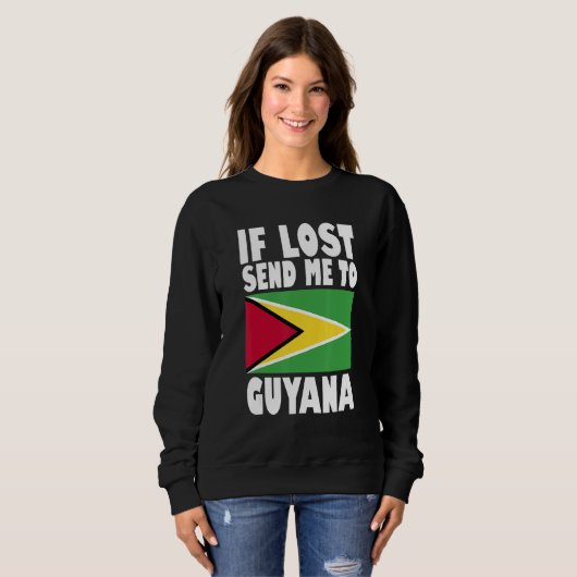 Guyana Flag Design  If lost send me to Guyana Trui (Voorkant volledig)