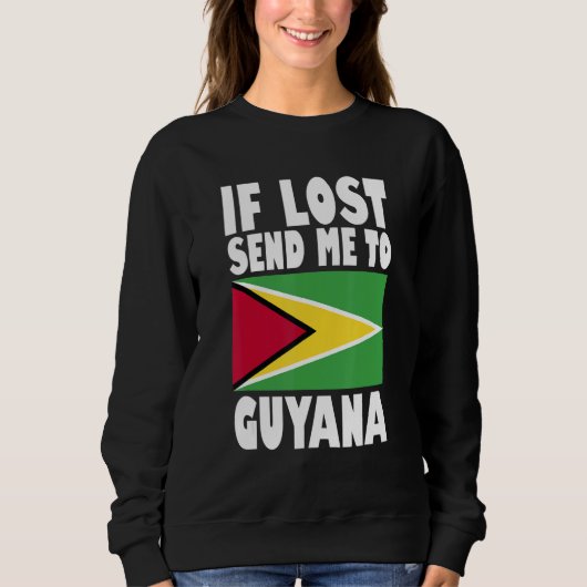 Guyana Flag Design  If lost send me to Guyana Trui (Voorkant)