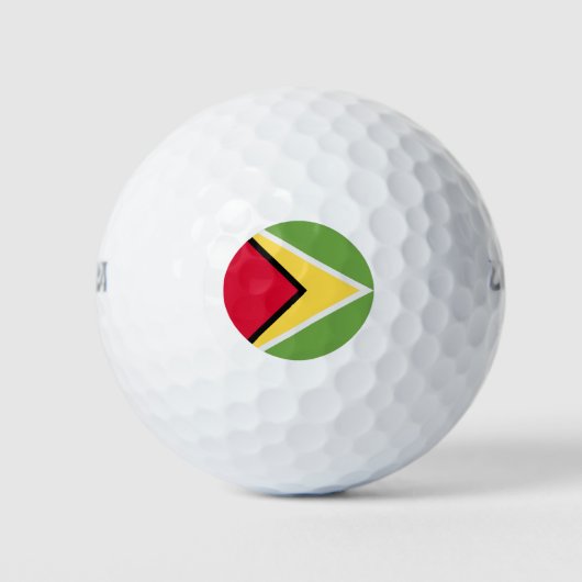 Guyana Flag Golfballen (Voorkant)