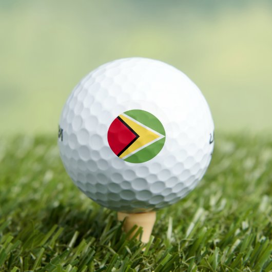 Guyana Flag Golfballen (Insitu Shirt)