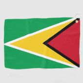 Guyana flag  golfhanddoek (Horizontaal)