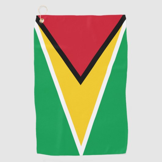 Guyana flag  golfhanddoek (Voorkant)