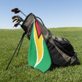 Guyana flag  golfhanddoek (Groen)