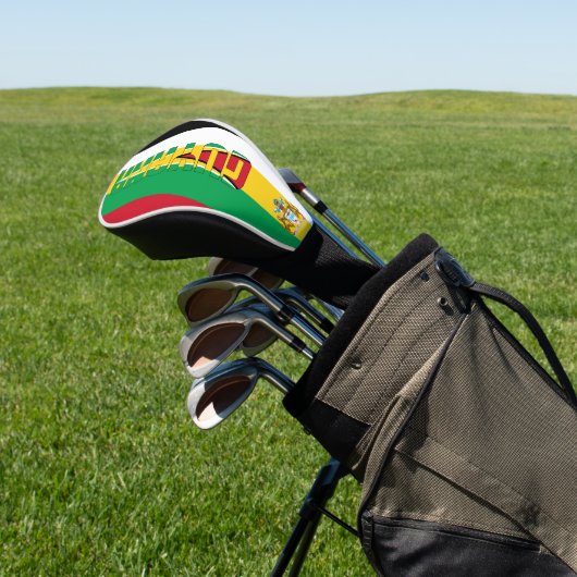 Guyana Flag Gorheerlijk Patriotic Golfheadcover (Insitu)