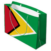 Guyana Flag Groot Cadeauzakje (Achterkant Gekanteld)