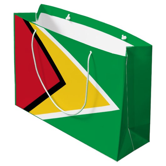 Guyana Flag Groot Cadeauzakje (Achterkant Gekanteld)
