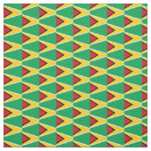 Guyana Flag & Guyana Trendy Fabric/mode Stof (Swatch)