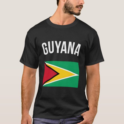 Guyana Flag Guyanese Guyana T-shirt (Voorkant)