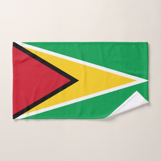 Guyana Flag Hand Towel Handdoek (Handdoek)