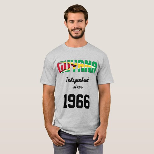 Guyana Flag Independence Celebration T-shirt (Voorkant volledig)