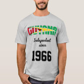 Guyana Flag Independence Celebration T-shirt (Voorkant)