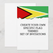 Guyana Flag Kaart (Voorkant / Achterkant)