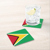 Guyana Flag Kartonnen Onderzetters (Insitu)