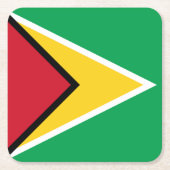Guyana Flag Kartonnen Onderzetters (Voorkant)