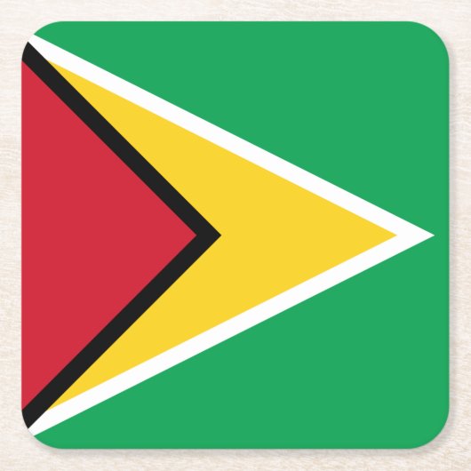 Guyana Flag Kartonnen Onderzetters (Voorkant)