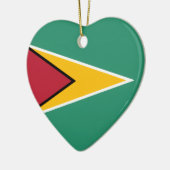 Guyana Flag Keramisch Ornament (Links)