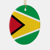 Guyana Flag Keramisch Ornament (Rechts)