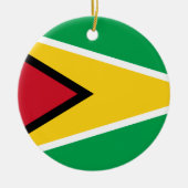 Guyana Flag Keramisch Ornament (Voorkant)