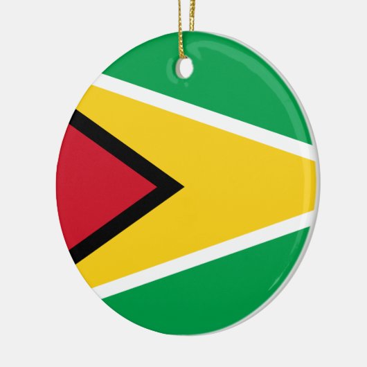 Guyana Flag Keramisch Ornament (Links)