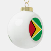 Guyana Flag Keramische Bal Ornament (Links)