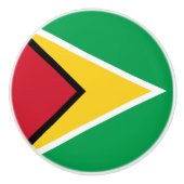 Guyana Flag Keramische Knop (Voorkant)