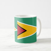 Guyana Flag Keramische Koffie Mok (Voorkant rechts)