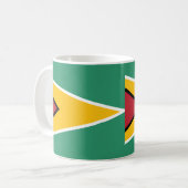 Guyana Flag Keramische Koffie Mok (Voorkant links)
