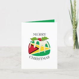 GUYANA FLAG | Kerstmis | Festief Feestdagen Kaart