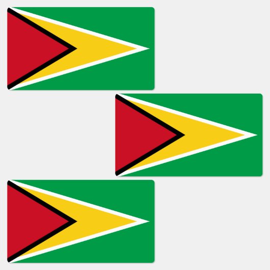 Guyana Flag Labels (Groep)