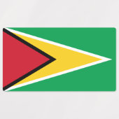 Guyana Flag Labels (Design 2)